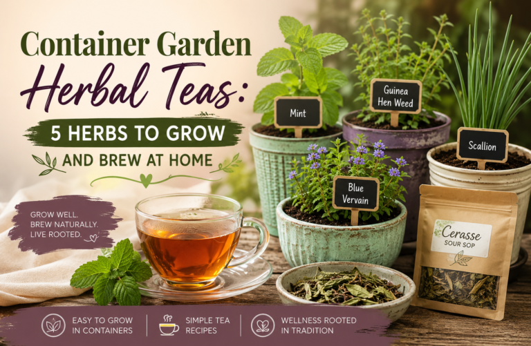 Container Garden Herbal Teas - 5 Herbs to Grow and Brew at Home