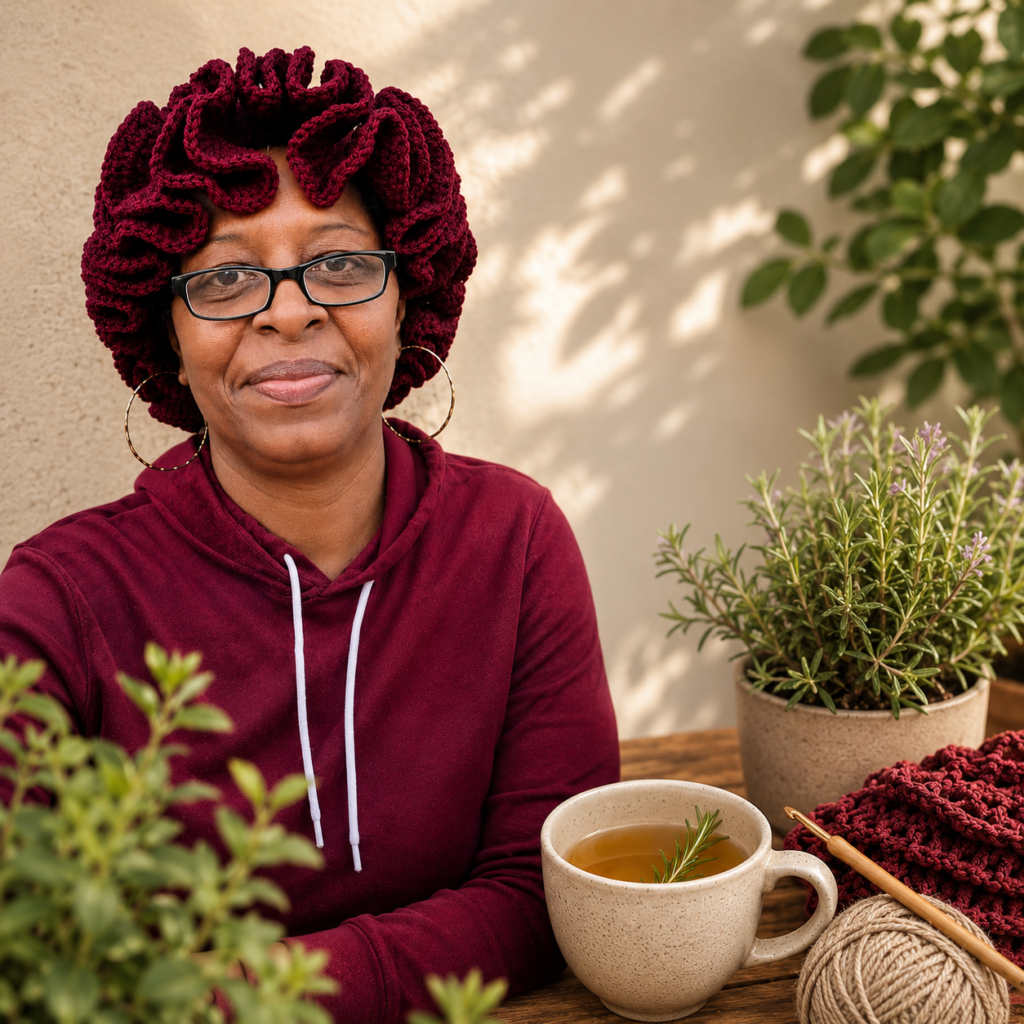 Gillian Larmond | Confident, Purpose-Led Queen | Herbal Tea Lover & Container Gardener