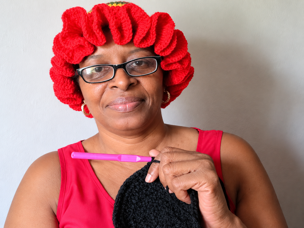 Crochet by Queen Gee - Red and Black
