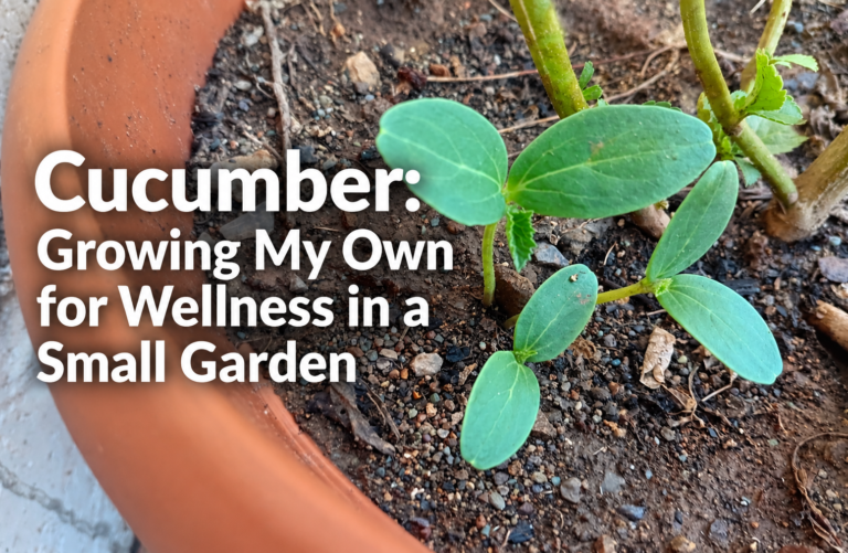 Cucumber: Growing My Own for Wellness in a Small Garden