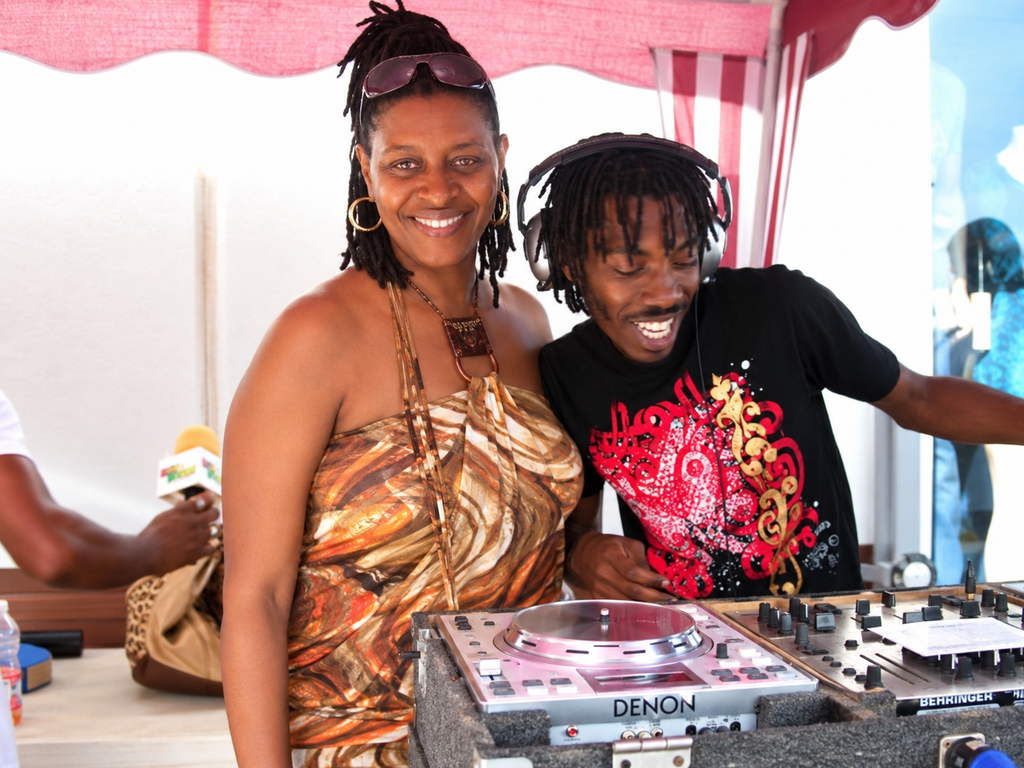 Me and DJ No Doubt, back in the days - VYBZ 96.3 FM outside broadcast